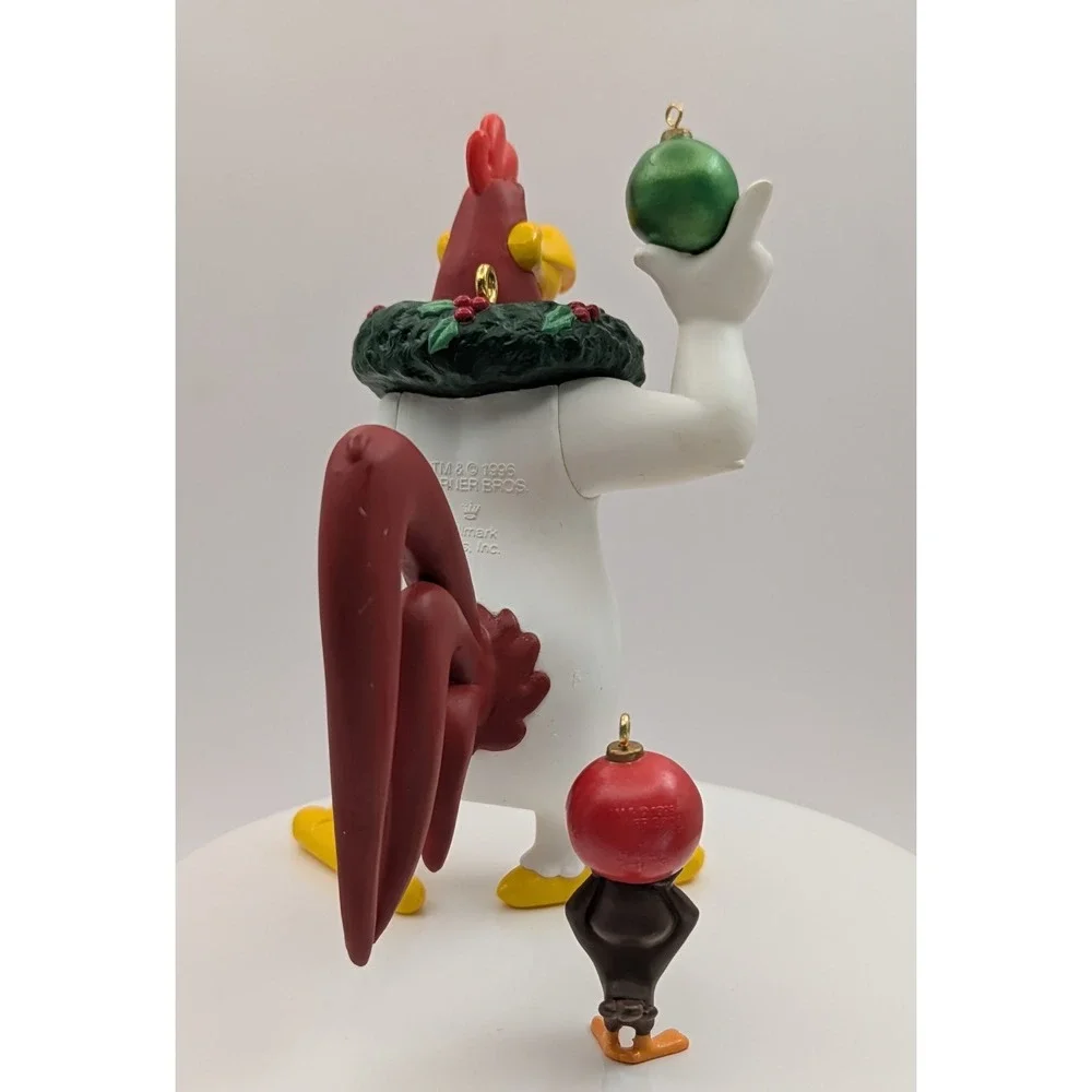 Hallmark Ornaments Bugs Bunny Porky Pig‎ Elmer Fudd Foghorn Leghorn Lot Of 4